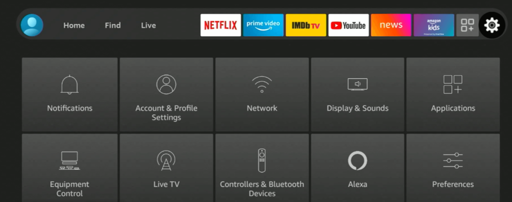 Tap Network on Firestick 