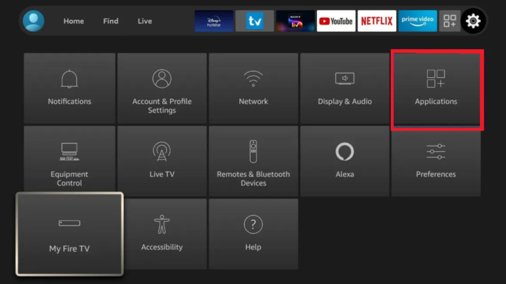 How to Update Apps on Firestick - Tap Applications