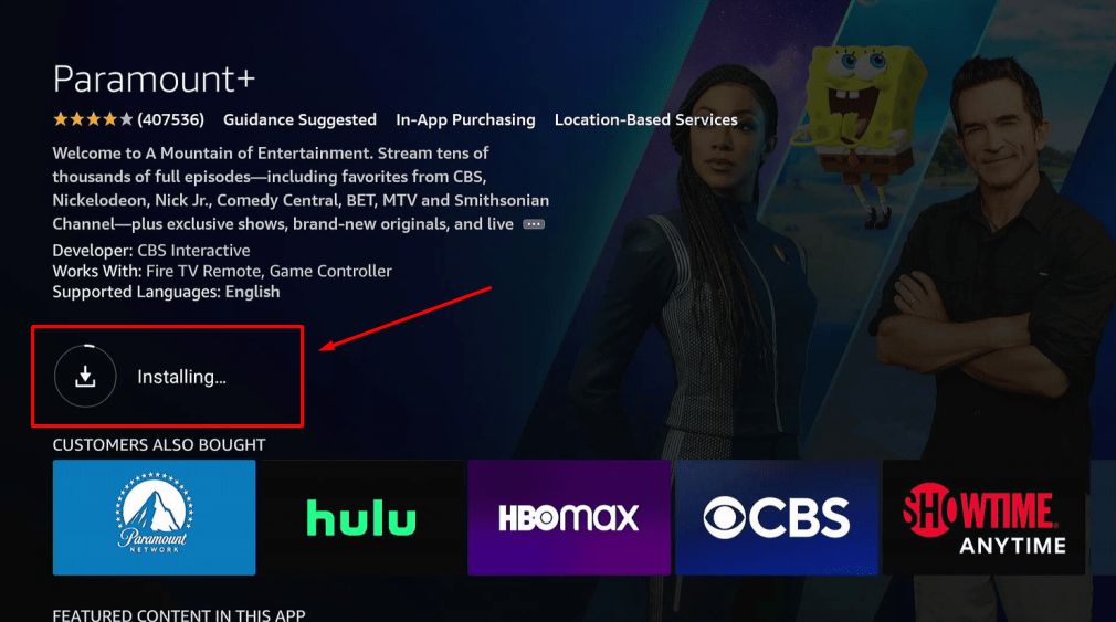 Download Paramount Plus on Firestick