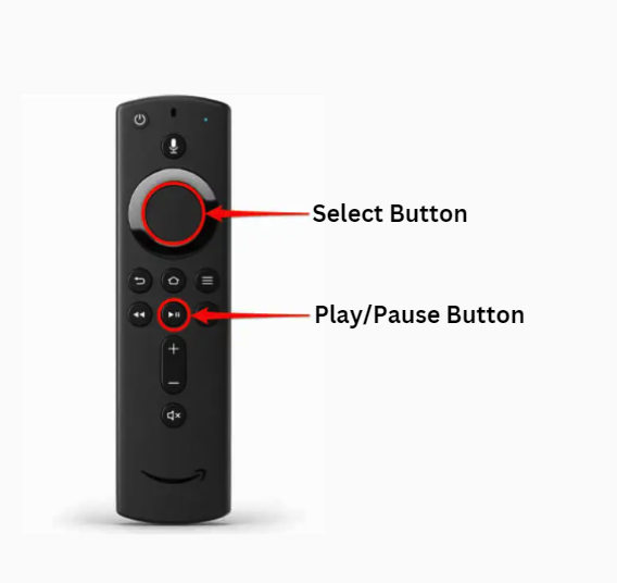 Press the buttons to restart your Firestick