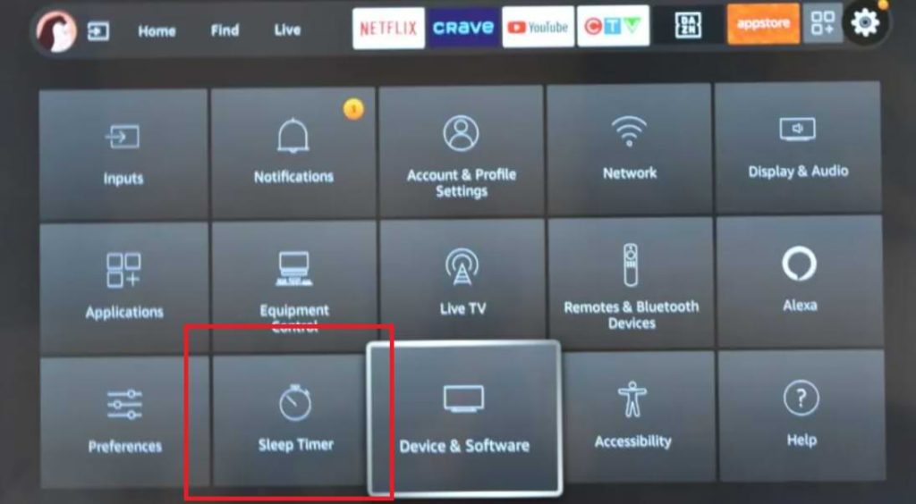 Sleep Timer on Firestick - Tap Sleep Timer