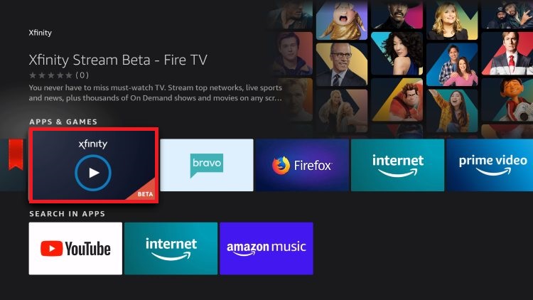 Download Xfinity Stream on Firestick