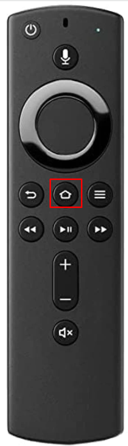 Press the Home button to pair the Firestick remote 