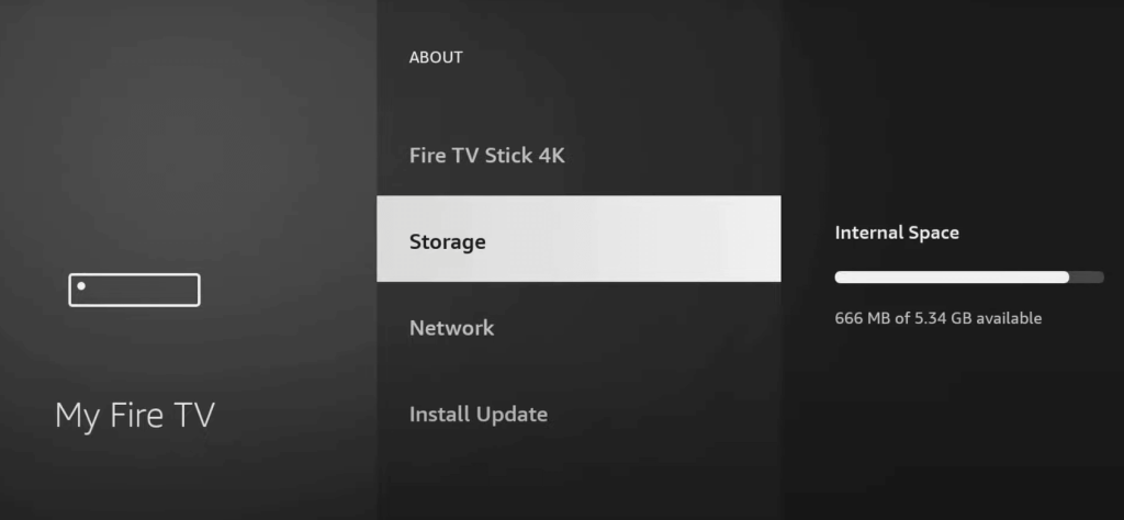 Check Storage and Free Up Space on Firestick