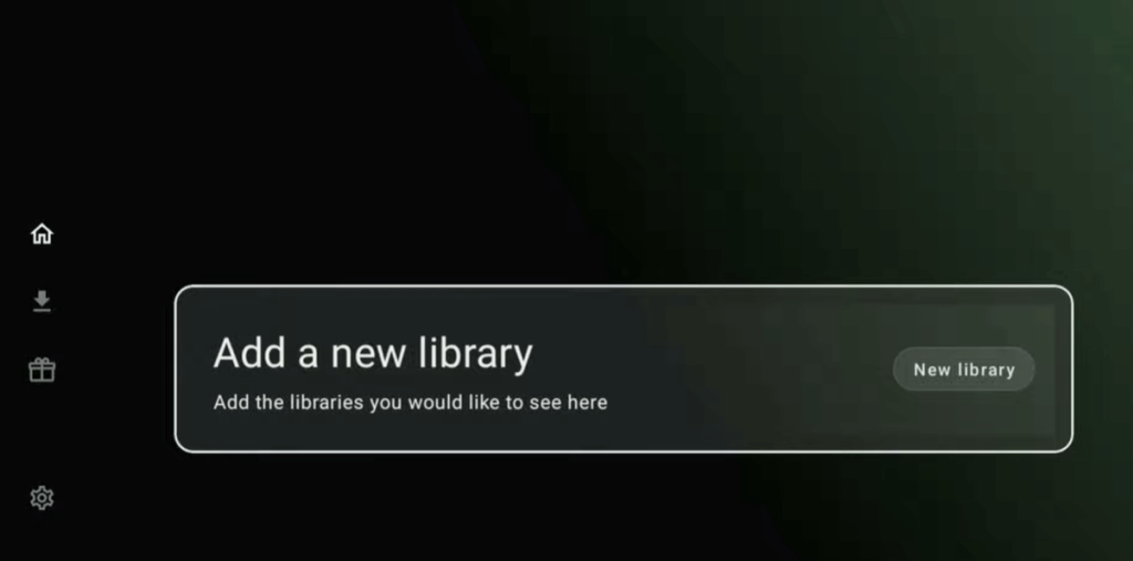 Click on Add New Library