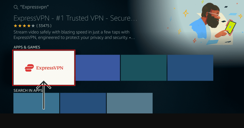 Download the ExpressVPN on Firestick