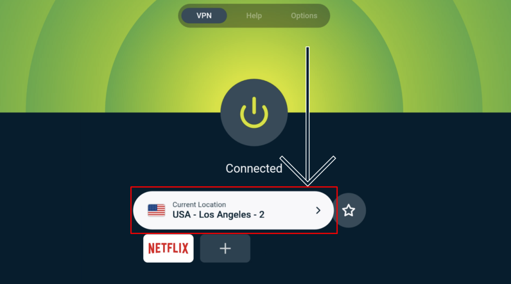 Connect the ExpressVPN to your desired server